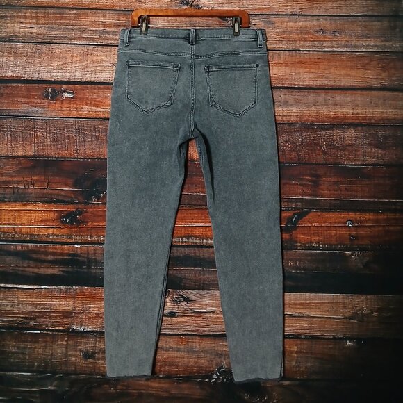 Kensie Jeans Size 14 Luxe Vintage Kelsey High Rise Skinny Gray - Picture 3 of 10